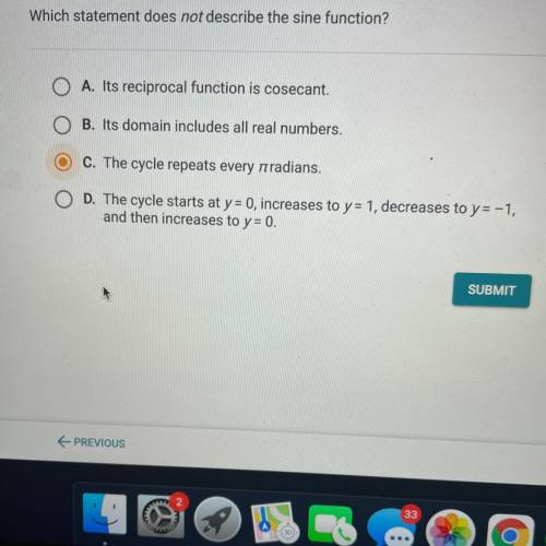Need help with this math. It’s either C or D? Please help