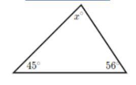 What is the degree of the missing angle?
