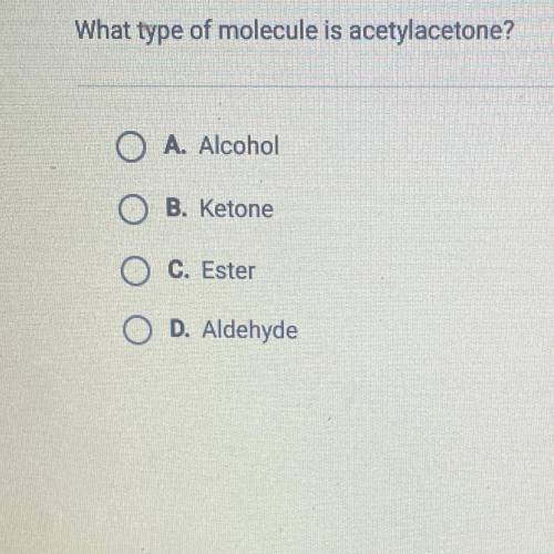 What type of molecule is acetylacetone?
