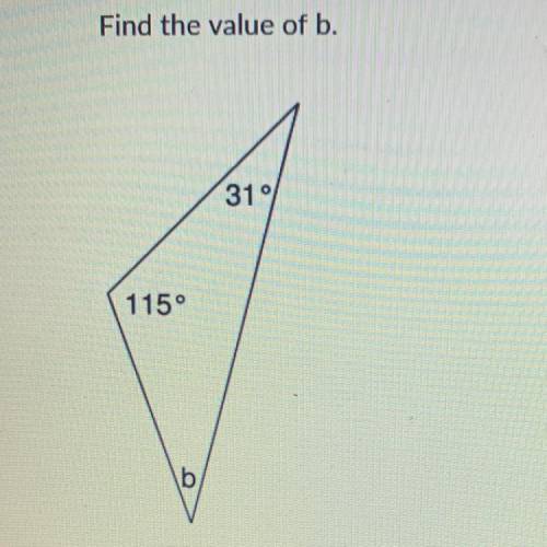 Find the value of B of the shape