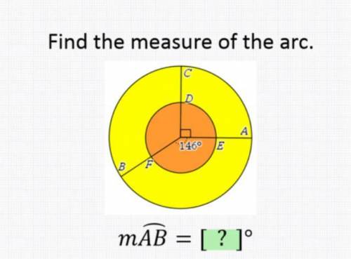 Find the measure of the arc. Explanation needed please!
