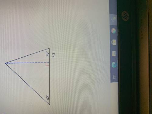 Help plzz!! Find the area of each triangle round intermediate value to the nearest tenth use the ro