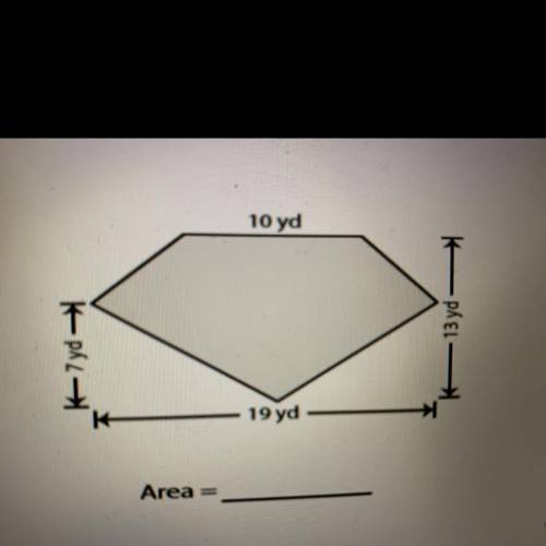 What is the area of this compound shape? Please provide the steps.