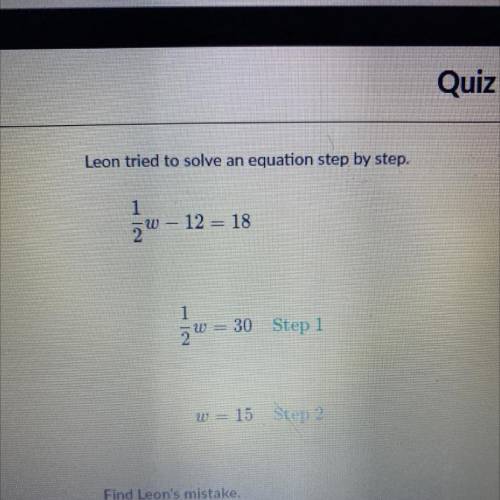 Loon tried to solve an equation step by step.
12.18