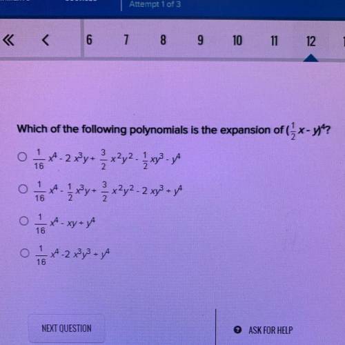 Which of the following polynomials is the expansion of