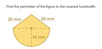 Find the perimeter of the figure to the nearest hundredth...

Please help need answer now!Pleaseee