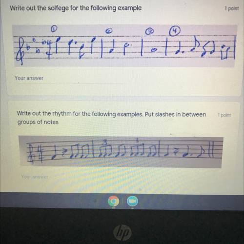 This is music choir they don’t have this on here but anyways can somebody help me with these 2