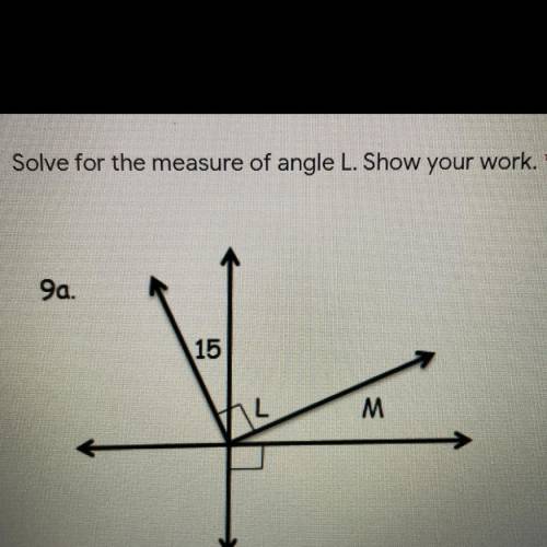 What is the measure of angle L