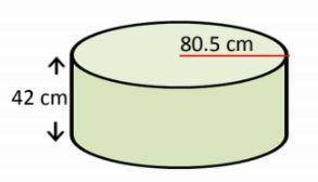 What is the Total and Lateral Surface area of the cylinder below?