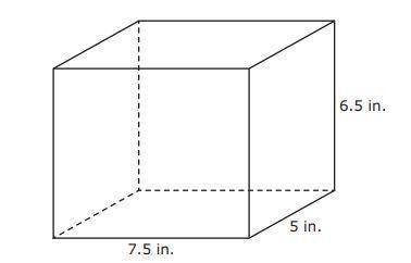A rectangular prism and its dimensions are shown in the diagram. What is the total surface area of