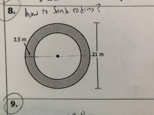 How can I find the radius of this circle? I need to find area of the shaded region but I know I nee