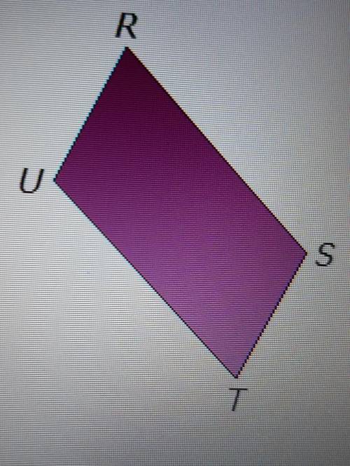 In the figure above, RSTU is a parallelogram. Which of the following must be true?

A. The measure