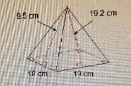 Calculate the lateral area of the figure.