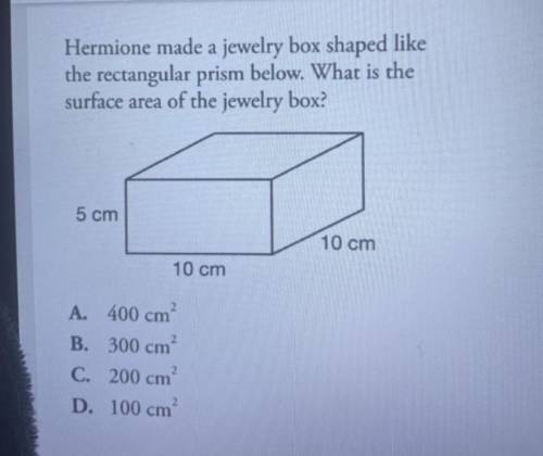 What is the surface area of the jewelry box? And an explanation too, but if not, it’s alright!