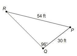 Find the measure of ⦨ R . Round to nearest whole degree. Choose which method to use: Law of Sines o