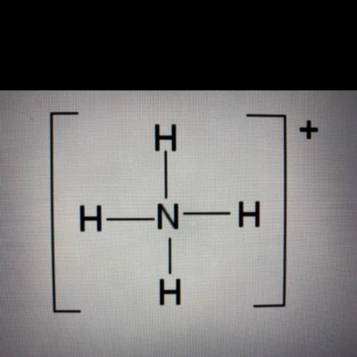 What molecule represents this structure 
A)NH4
B)NH3
C)NH4+
D)NH3+