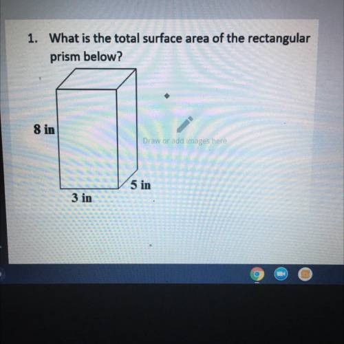 What is the total surface area of the rectangular prism below?