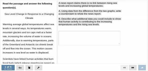 A news report claims there is no link between rising sea levels and increasing global temperatures.