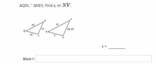 ΔQDL ˜ ΔNEV, Find x or NV