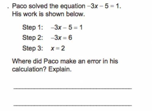 Where did paco make an error in his calculation?Explain.