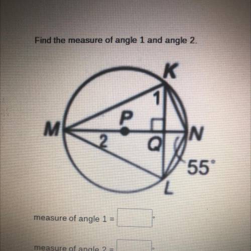 Find the measures of angle 1 and angle2
(no spam pls, real answers)