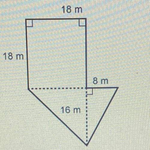 What is the area of the figure Enter in the box

M2 
Can you help me? If you can I would be very a