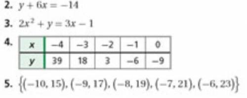 Tell whether each function is quadratic. Pls show steps Thx