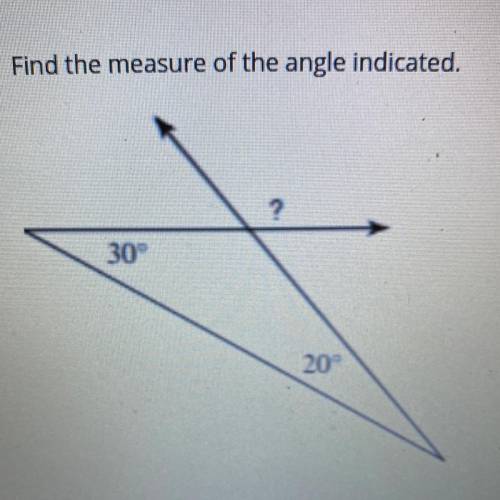 Find the measure of the angle indicated 
Pls help