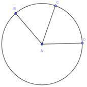Circle A has a radius of 12 in., m( arc BC )=π/6, m( arc CD ) = π/4. What is the area of the sector