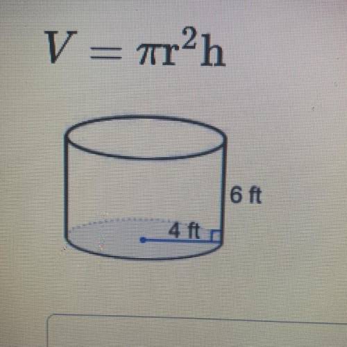 Find the volume. Use pi as part of the equation. Round to the nearest 10th
Need answer ASAP