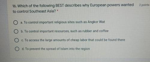 IMPERIALISM QUESTION!
HELP PLEASE!!