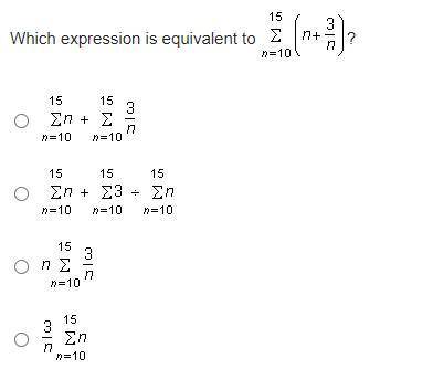 Series and Sequences Summation properties and rules edge quiz
Question in picture