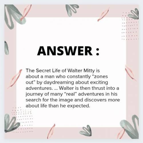 I need help on an assignment. Can someone write me a analysis paragraph for The Secret Life of Walt