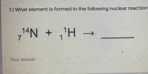 What element is found the following nuclear reaction￼