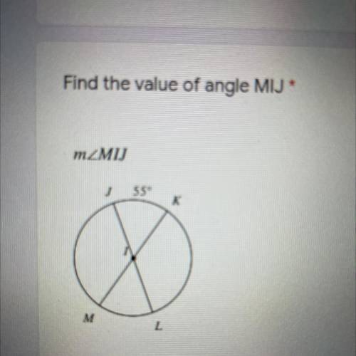 Find the value of angle MIJ