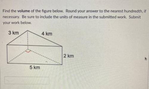 FIND THE VOLUME OF THE FIGURE BELOW, PLEASE SHOW WORK AND HEP ASAP