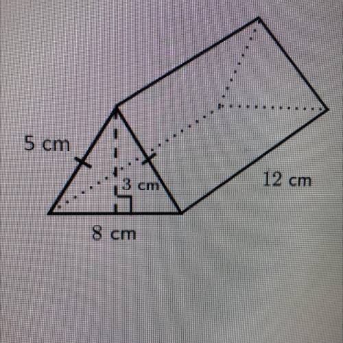 A) find the Surface area
5 cm
12 cm
3 cm
8 cm