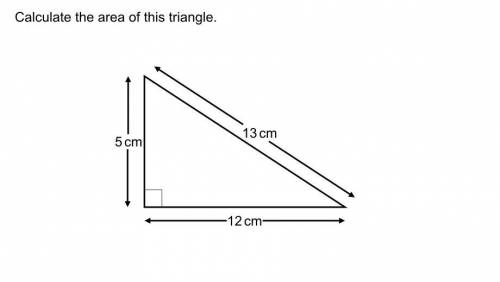 Calculate the area of this triangle