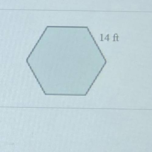 Find the area of the regular polygon.