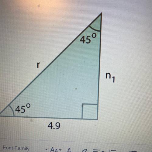 Please help!
1. What is the perimeter of the triangle below? Show your work.