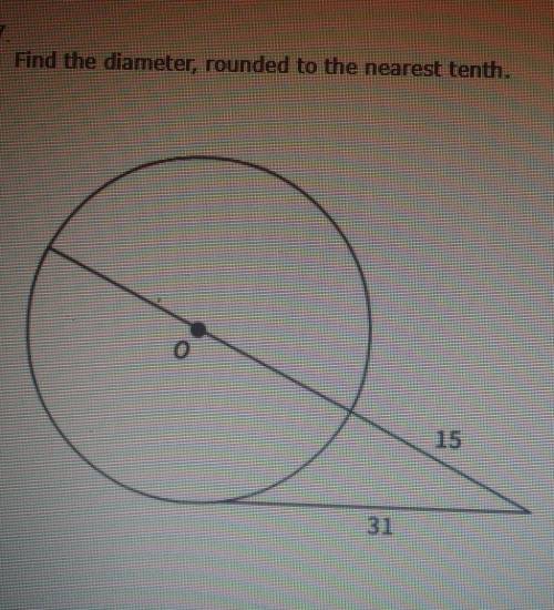 Find the diameter, rounded to the nearest tenth.a) 55.5b) 68.2c) 60.7d) 49.1​