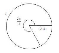 Use the given circle. Find the length s to the nearest tenth.

A - 47.1B - 23.6C - 56.5D - 28.2*Pi