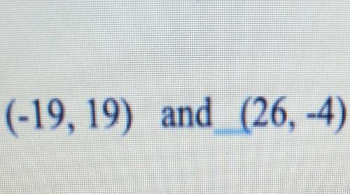 using the midpoint formula, solve for the midpoint of the segment with these pairs of endpoints (-1