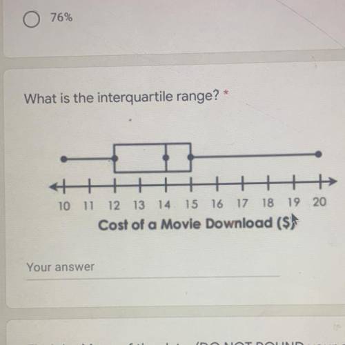 Please what is the interquartile range ?