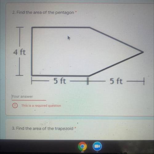 Find the area of the pentagon 
PLS HELP MEEE 10 POINTS