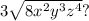 3 \sqrt{8x ^{2} y ^{3}z ^{4}  } ?