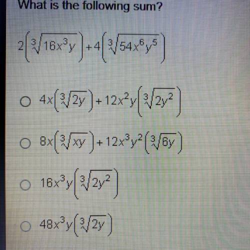 What is the following sum? Please help :(