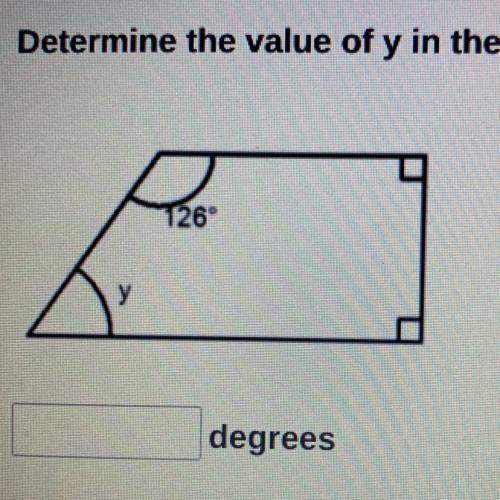 Determine the value of y in the figure below.
