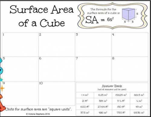Please help: Area of a cube