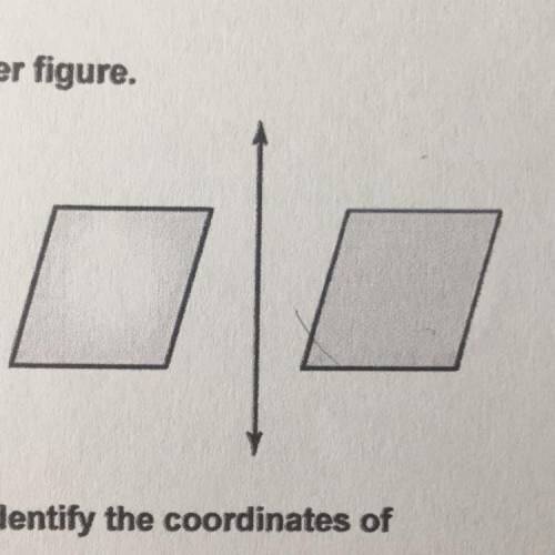 Tell whether one figure is a reflection of the other figure 
yes or no